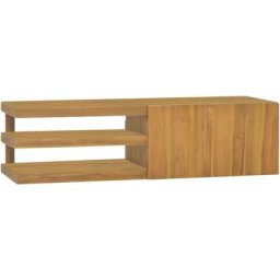 Meuble de salle de bain | Armoire murale de salle de bain 110x40x30 cm Teck solide