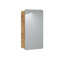 Cabinet miroir de salle de bain - h 75 x l 40 x p 16 cm - Archipel - Livraison gratuite - Beige