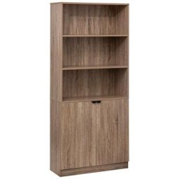 Bibilothèque 2 portes effet bois naturel - 5 five simply smart - Bois naturel