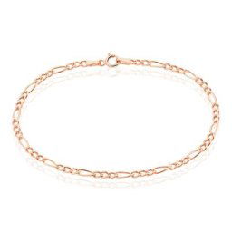 Bracelet Cameo Maille Alternee 1/3 Or Rose