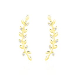 Bijoux D'oreilles Eloiza Or Jaune Oxyde De Zirconium