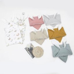 Couverture de douche à capuche épaisse en gaze de coton serviette de bain portable pour bébé A2UB