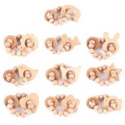 Bracelet d'allaitement en perles pour bébé bijoux pour berceau poussette décor de siège de