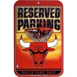 Affiche de baseball Chicago bull panneau de stationnement uniquement en métal en étain affiche