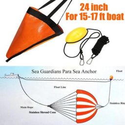 Corde de remorquage flottante pour bateau et kayak PVC marin injecteur de dérive drogue frein à