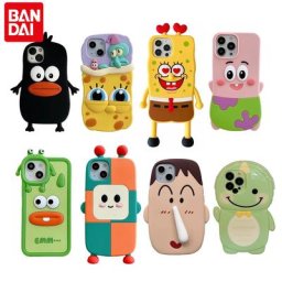 Coque de téléphone antichoc en silicone souple pour iPhone coque de téléphone dessin animé mignon