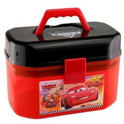 Disney Pixar-Boîte de rangement portable pour enfants figurines de voitures Rains McQueen jouets
