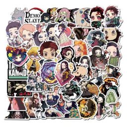 Autocollants de figurines d'anime Demon Slayer pour enfants Tanjirou Nezuko Zenitsu Inosuke