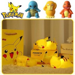 Lampe de chevet lumineuse Pokemon Pikachu pour enfants veilleuse mignonne jouet pour enfants
