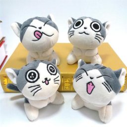 Hello Kitty-Peluches de chat de chapelle pour enfants poupées d'animaux en peluche douces cadeau