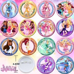 LoliRock Bedge Strengthening Figure Bag Danemark ge Button Brooch Pin Souvenir Cosplay Gift