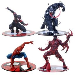 ARTFX + STATUE-Kit de figurines pré-peintes SpidSuffolk Miles Morales Venom Carnage échelle