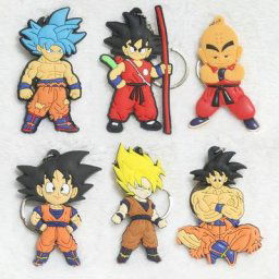 Porte-clés figurine Dragon Ball Anime pour enfants accessoires porte-clés breloques PVC