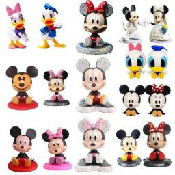 Figurine de dessin animé Disney Mickey Mouse Donald Duck modèle de jouet Kawaii décoration de