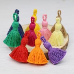 Mini glands artisanaux à franges de 3cm 10 pièces pendentif pour bricolage boucle d'oreille