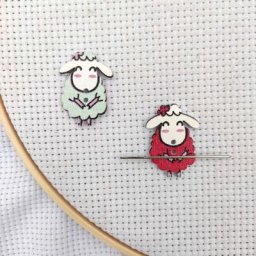 Support de broderie en bois pour la couture gardien d'aimant mouton mignon accessoires de nounou