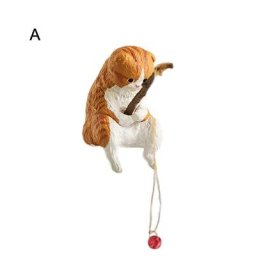 Figurines d'animaux délicates et adorables décoration de bureau compacte dessin animé chat