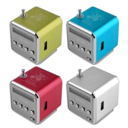 Mini haut-parleur portable en alliage d'aluminium micro USB stéréo Super Bass Ubwoofer Musica