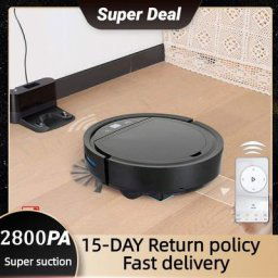 Aspirateur robot intelligent sans fil à recharge automatique 2500PA pour la maison compatible