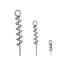 Exacpilles de verrouillage à ressort en acier inoxydable pour appât souple connecteur de crochet à