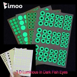 Bimoo-Yeux de poisson brillants en 3D pour la pêche en eau salée mélange de 69 ou 183 pièces