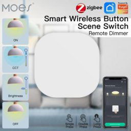 MOESHouse-Joli sans fil à clé intelligente Zigéquation Tuya télécommande liaison multi-scènes