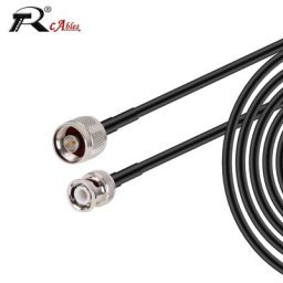 Câble Coaxial BNC mâle à N mâle RG58 50 Ohm RF pour système de caméra vidéo Extension coaxiale BNC