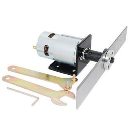 Ensemble de tondeuse à gazon bricolage moteur DC 12V 775 lame en acier au manganèse outils de