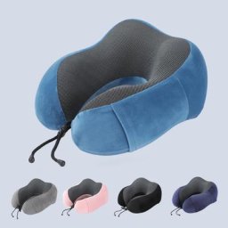 Oreiller cervical en forme de U en mousse à mémoire de forme oreiller de voyage doux massage du