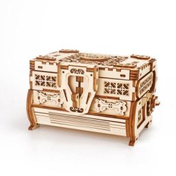 Boîte de puzzle en bois pour adultes et enfants kit de construction de modèle mécanique ancien