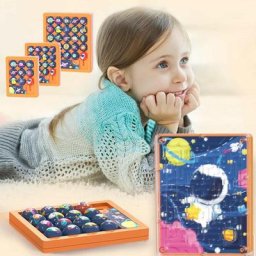 Jeux de puzzle de labyrinthe intellectuel toboggan 3D perles de marche Montessori début du