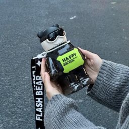 Bouteille d'Eau en Plastique avec Paille pour Enfant et Étudiant Grand Ventre Nouvelle Collection