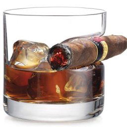 Verre à whisky de luxe créatif à l'ancienne avec assistance à cigare en retrait maison 12.85 oz 1