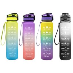 Bouteille d'eau anti-fuite Portable 1l bouteille d'eau en plastique de haute qualité Tour à vélo