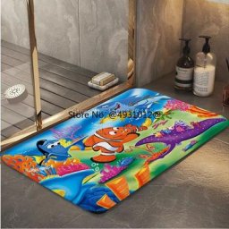 Disney Finding Nemo-Tapis Antidérapant à Motif de Dessin Animé Accessoire de Décoration pour