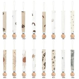 DUNIJOBaby-Attache-sucette anti-perte pour bébé ULen coton grill cadeau de dentition Hino A