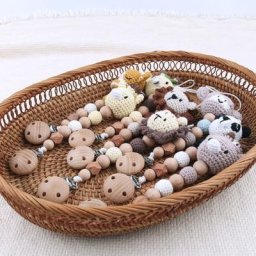 Attache-sucette en crochet pour bébé jouet apaisant accessoire de dentition N1HB