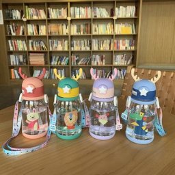 Gobelet à eau pour enfants 600ml bois de cerf dessin animé créatif alimentation pour bébé