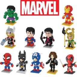 Décennie s de construction Disney Cartoon pour enfants Iron Man Hawkeye Loki Thor MEDK