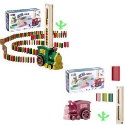 Ensemble de blocs de Train Domino pour filles et garçons jeu de jouets construction de Train de