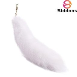 Porte-clés de voiture en fourrure de renard mignon pour femmes et hommes pompon pendentif