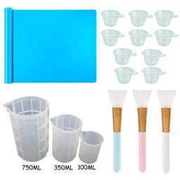 Kit d'outils exécutifs en silicone tasse à mesurer compte-gouttes anciers d'arrête fendu norme