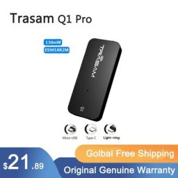 Trasam – amplificateur d'écouteurs Portable Q1 Pro DAC Micro USB 192kHz à 3.5mm pour IOS et