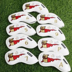 Couvre-tête en fer PU pour Club de Golf protection de tête de Golf motif chien de combat français