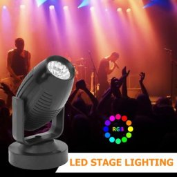 Lumières stroboscopiques rotatives à LED rvb avec télécommande pour noël maison KTV mariage