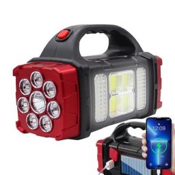 Lampes de poche solaires rechargeables à LED lanterne de camping éclairage flash extérieur