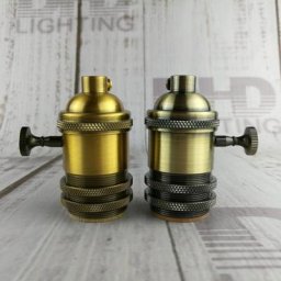 Douille en aluminium rétro vintage Edison inda support d'ampoule à vis suspension et éclairage au