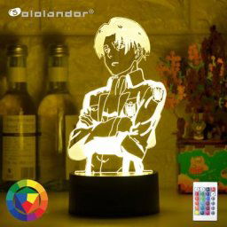 Lampe de Table en acrylique Anime attaque sur Titan pour la maison décoration de chambre lumière