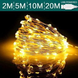 Guirxiété lumineuse LED USB pour Noël fête de mariage décoration de la maison arbre de Noël