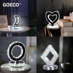 Lampe de Table LED en cristal veilleuses modernes Design créatif idéal lampe de chevet décorative